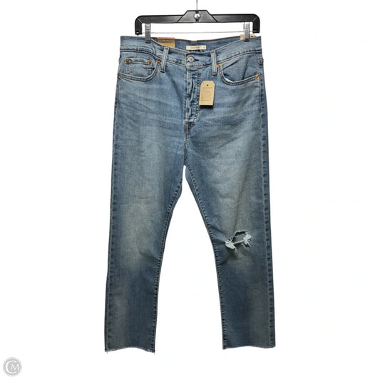 Wedgie Straight Jeans By Levis In Blue Denim, Size: 12