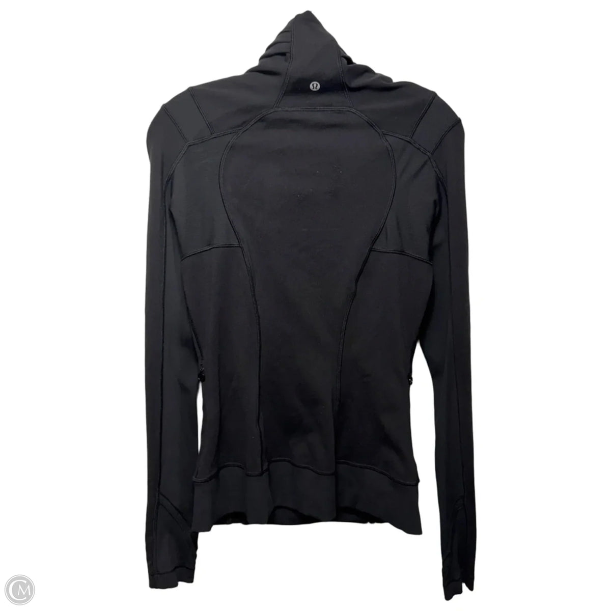 Athletic Jacket By Lululemon In Black, Size: 6