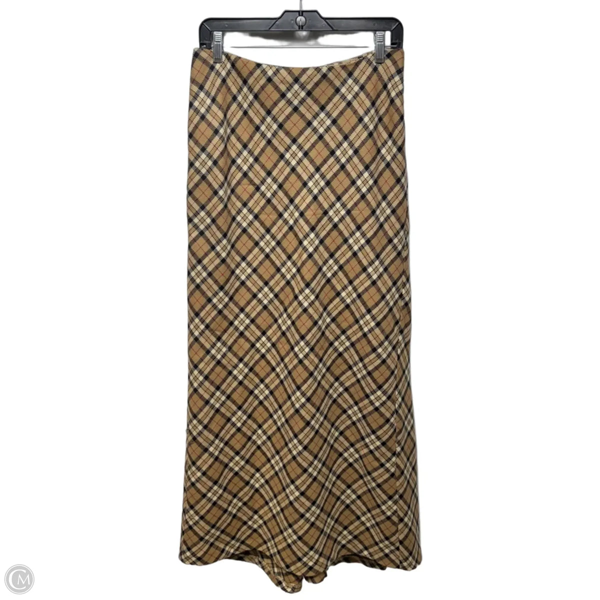 Wool Skirt Maxi By Express In Plaid Pattern, Size: 8