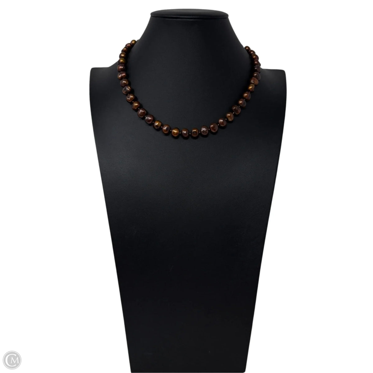 Bronze Pearly Beaded Necklace