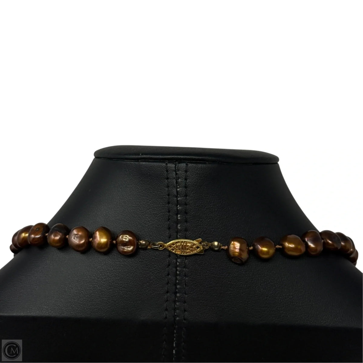 Bronze Pearly Beaded Necklace