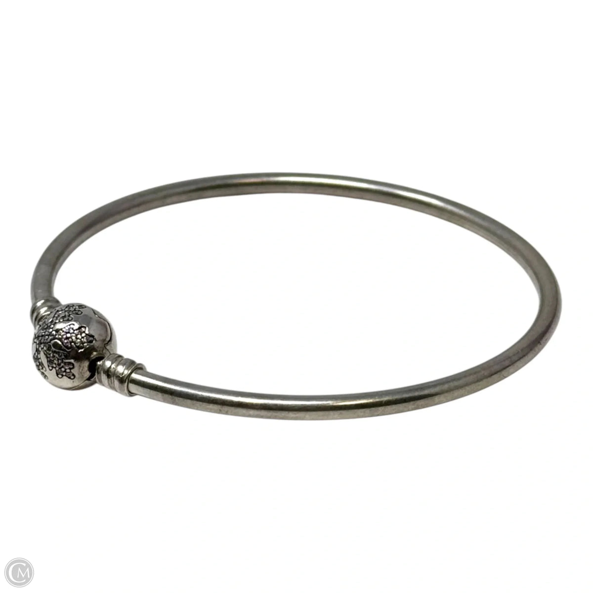Snowflake Clasp Charm Bangle Bracelet By Pandora