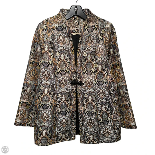Metallic Tapestry Jacket By Soft Surroundings In Multi-colored, Size: S