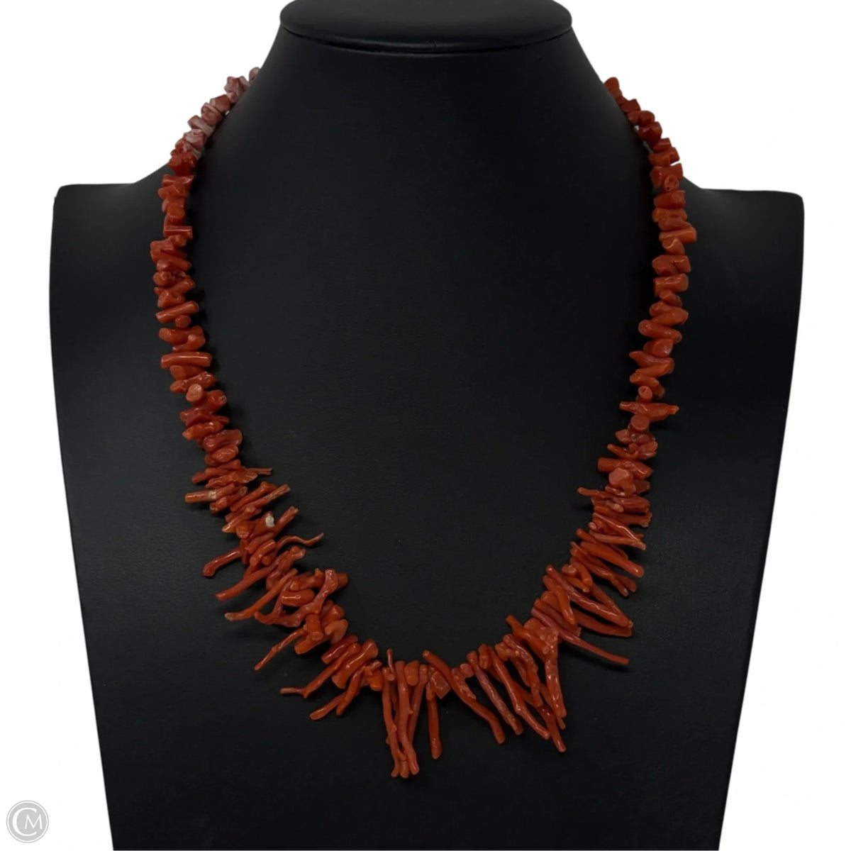 Graduated Branch Coral Necklace