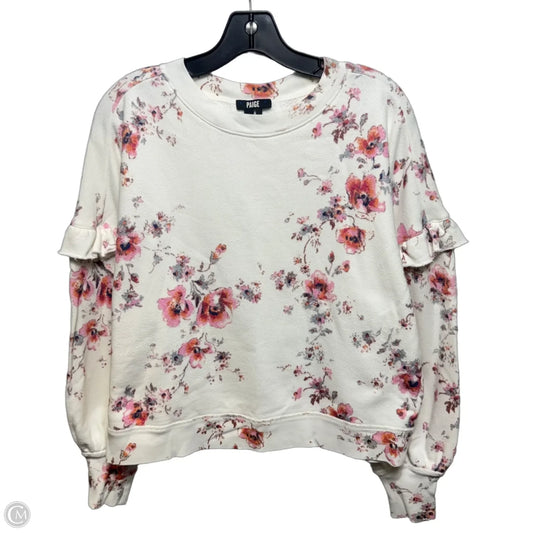 Sweatshirt Crewneck By Paige In Floral Print, Size: S
