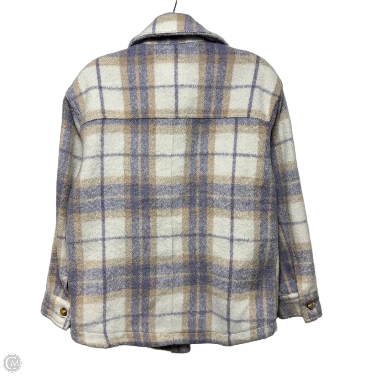 Jacket Shirt By Avec Les Filles In Plaid Pattern, Size: Xs