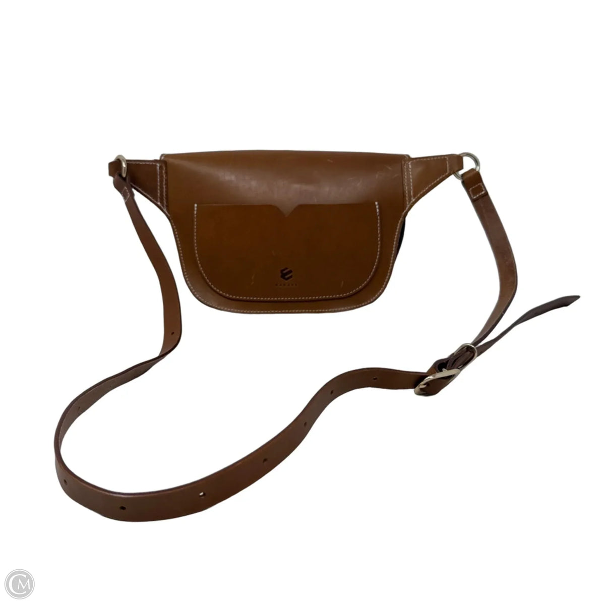Leather Sling Belt Bag By Kakavy, Size: Medium