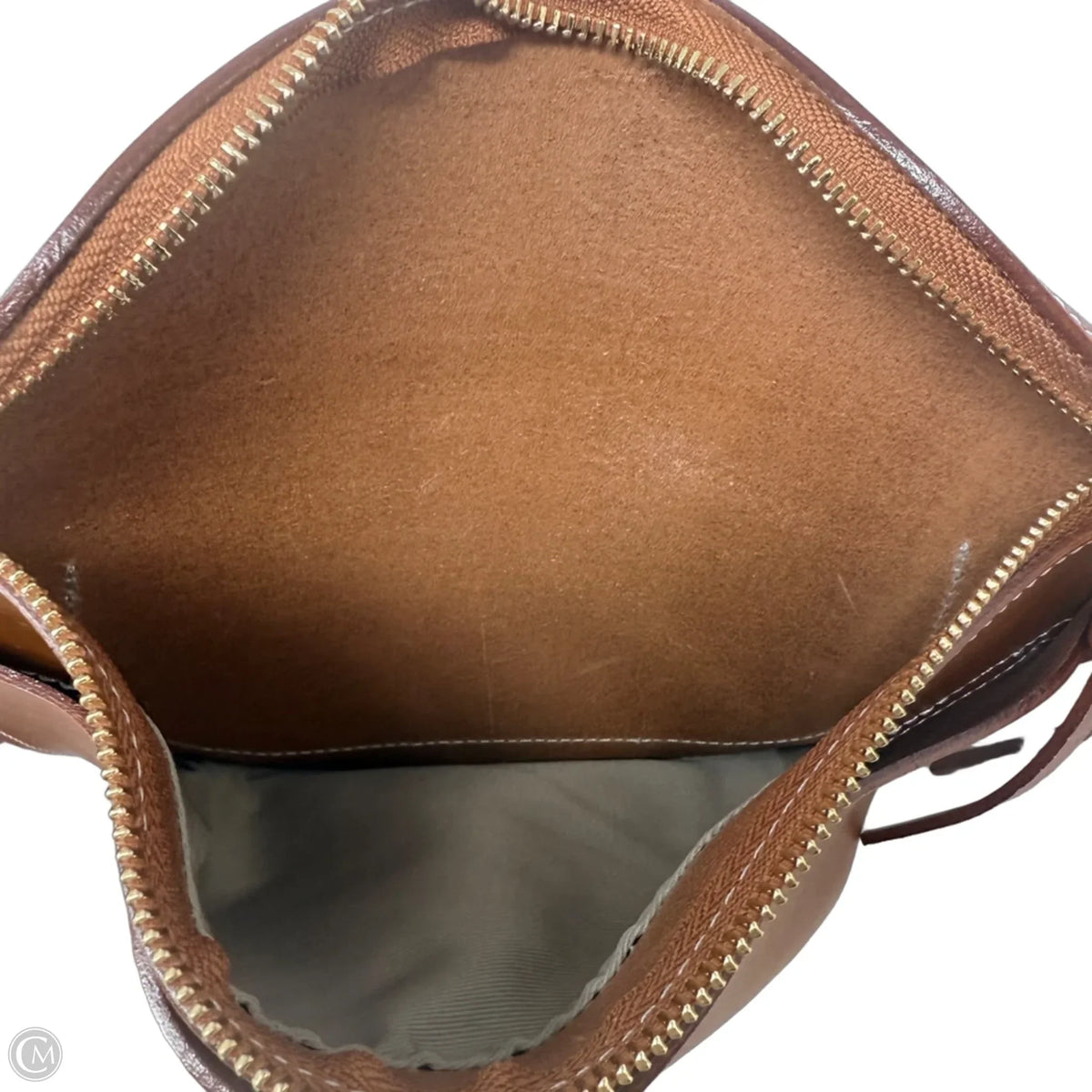 Leather Sling Belt Bag By Kakavy, Size: Medium