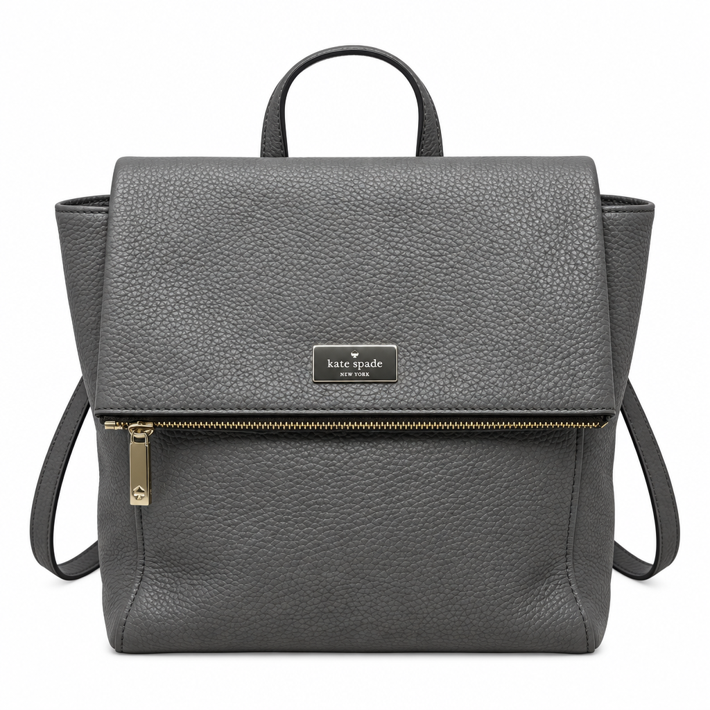 Pebbled Leather Backpack Designer By Kate Spade, Size: Medium