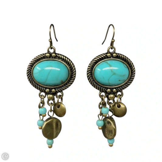 Faux Turquoise Dangle Earrings By Chicos