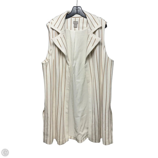 Vest By Chicos In Striped Pattern, Size: 1x