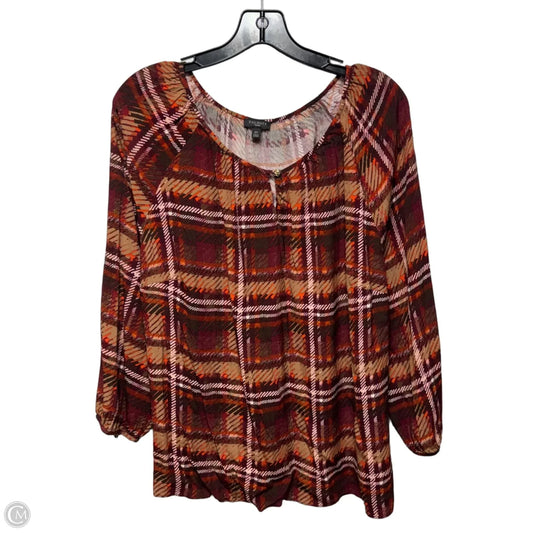 Top Long Sleeve By Talbots In Multi-colored, Size: 2x
