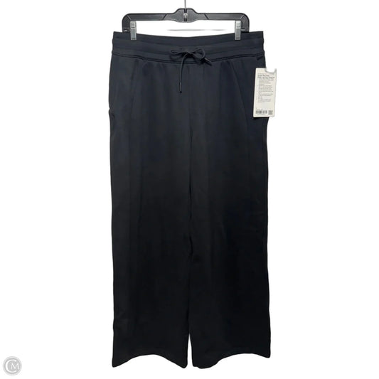 Scuba Mid Rise Wide Leg Pants By Lululemon In Black, Size: L
