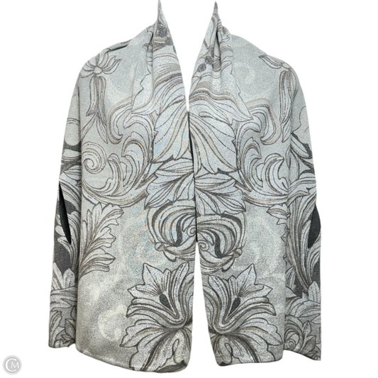 Reversible Travel Wrap By Chicos In Grey & Silver, Size: Osfm