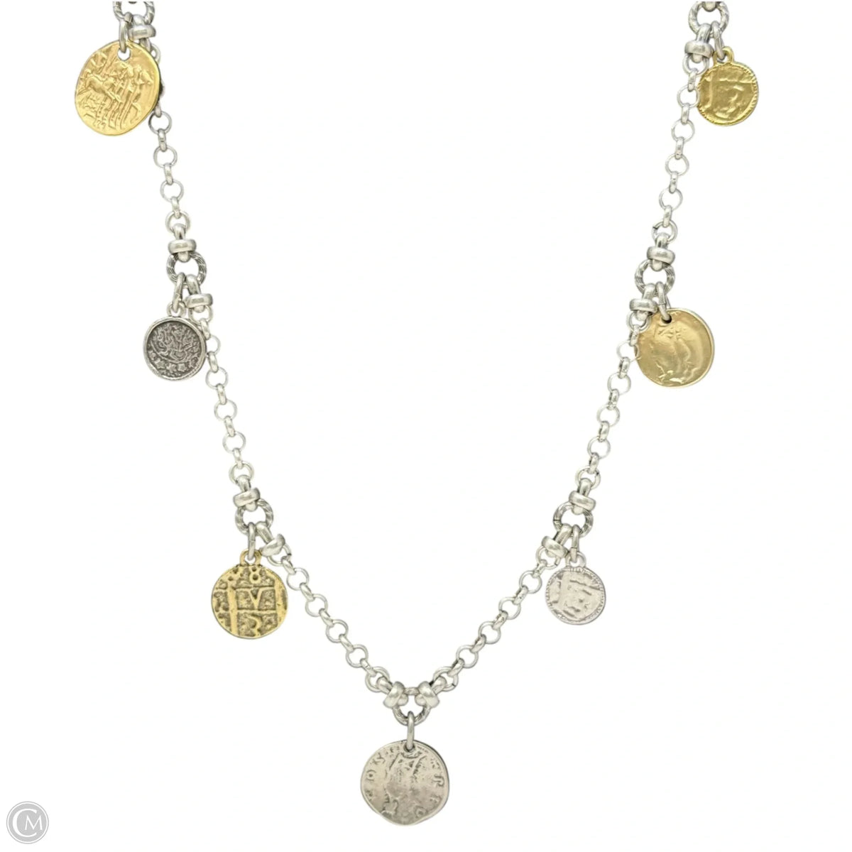 Coin Station Necklace By Chicos
