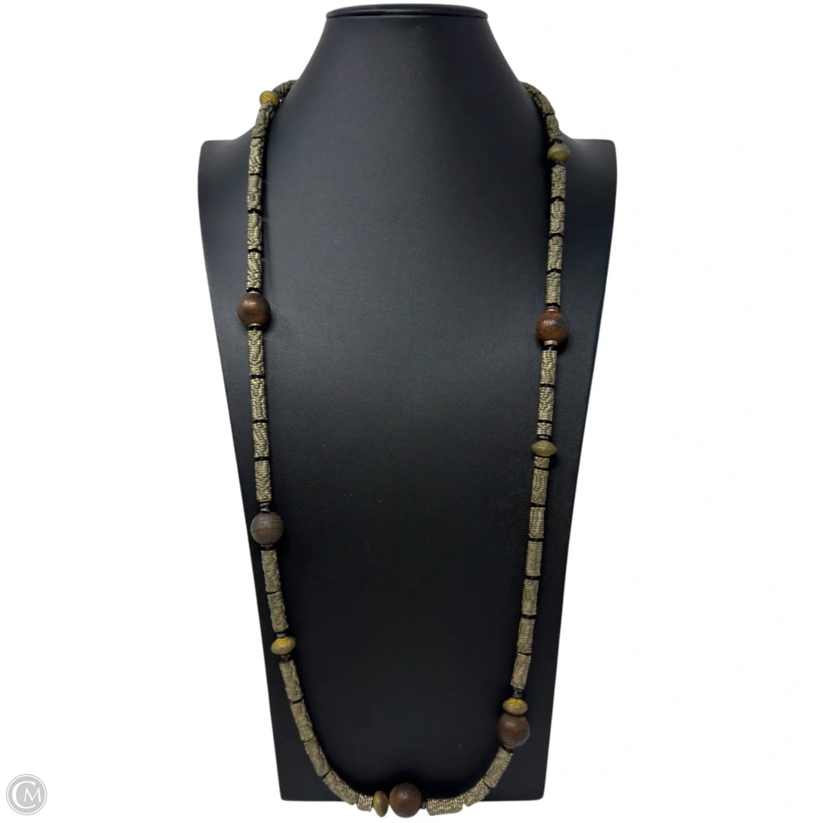 Disc & Beaded Long Necklace