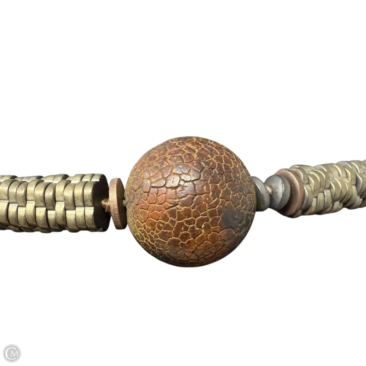 Disc & Beaded Long Necklace