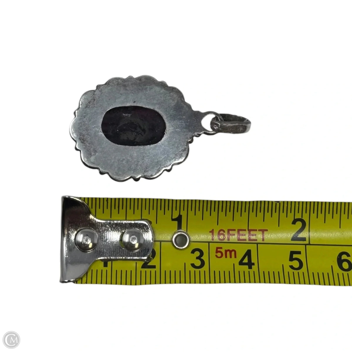Purple Cabachon Sterling Silver Pendant