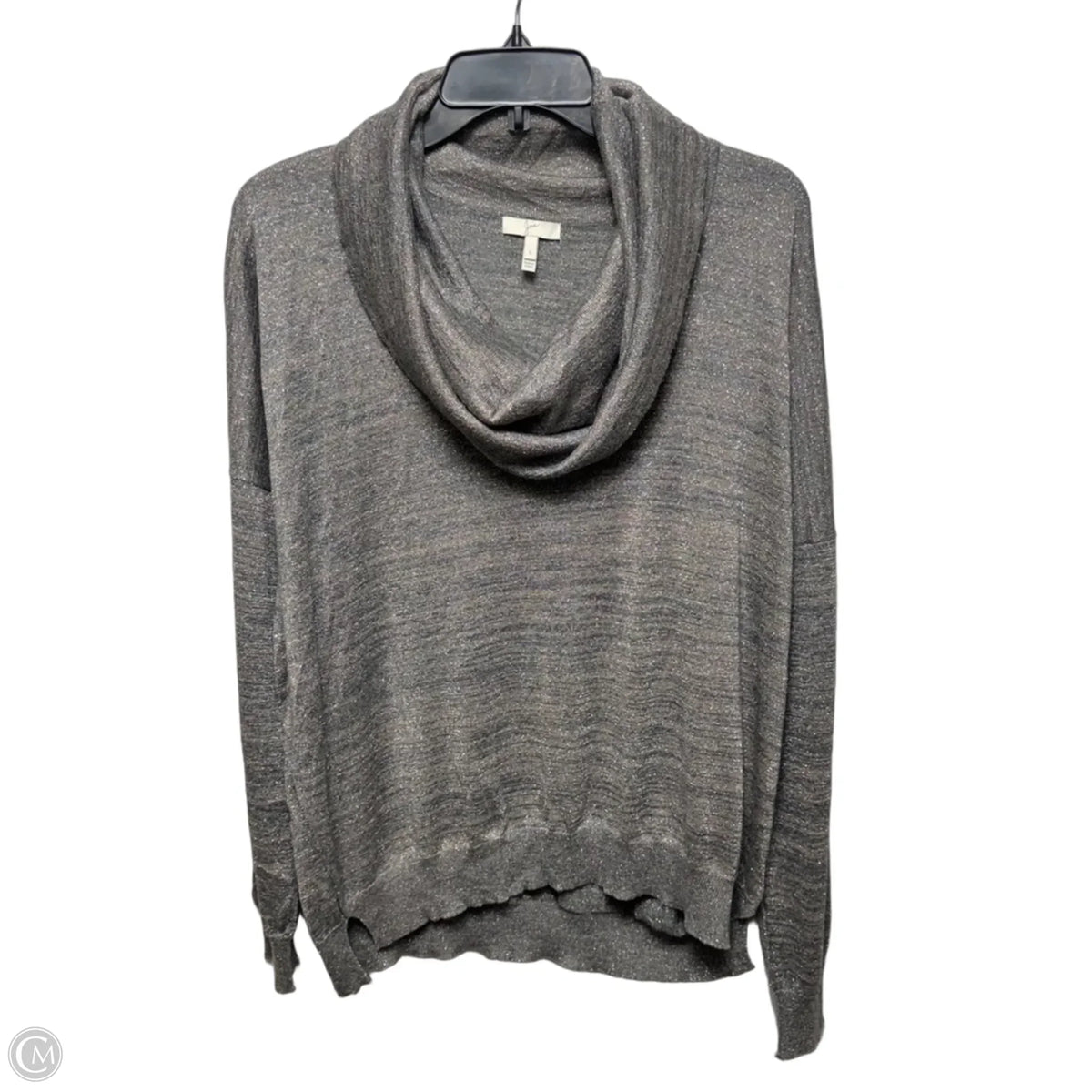 Metallic Sweater By Joie In Silver, Size: L