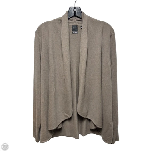 Sweater Cardigan Cashmere By Saks Fifth Avenue In Taupe, Size: Xl