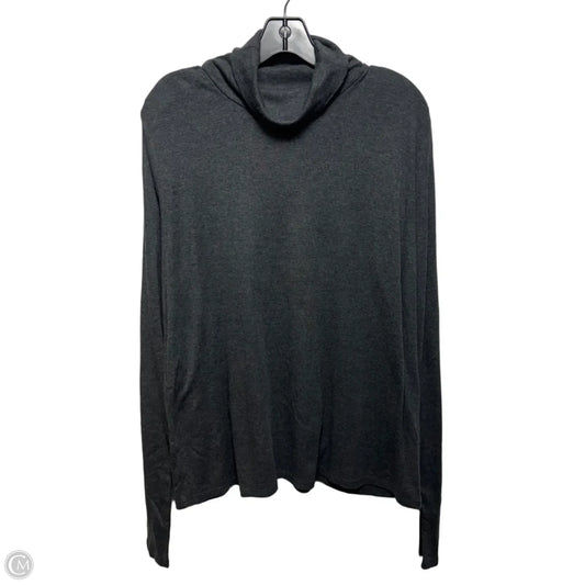 Turtleneck Top Long Sleeve By Eileen Fisher In Grey, Size: Xl