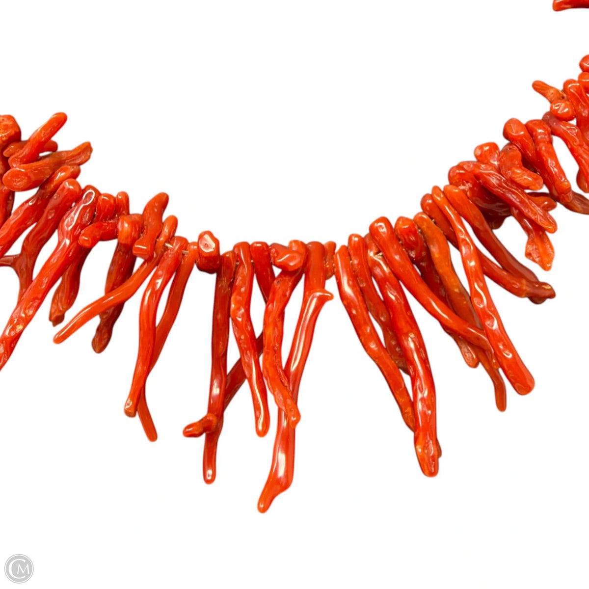 Graduated Faux Coral Necklace
