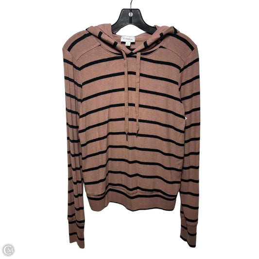 Hooded Sweater By Evereve In Striped Pattern, Size: S