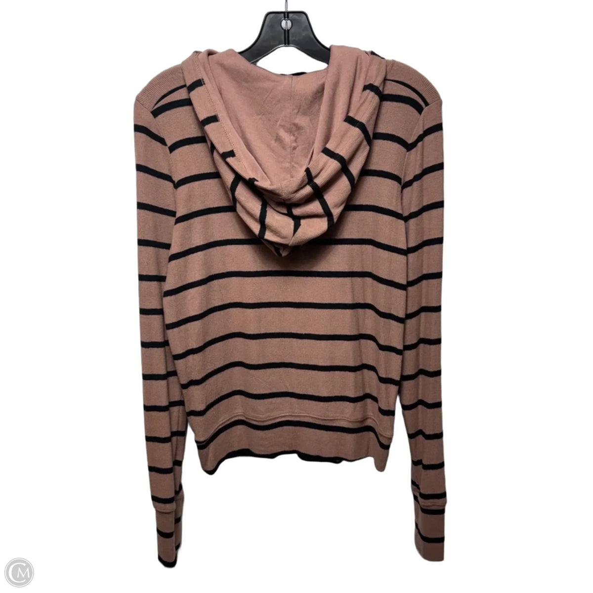 Hooded Sweater By Evereve In Striped Pattern, Size: S