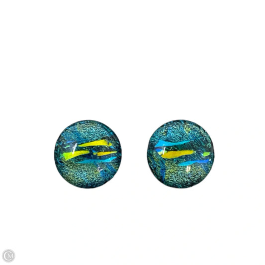 Dichroic Glass Stud Earrings