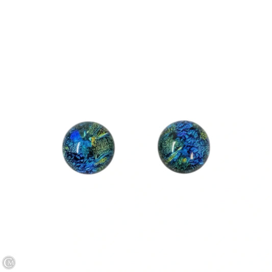 Dichroic Glass Stud Earrings