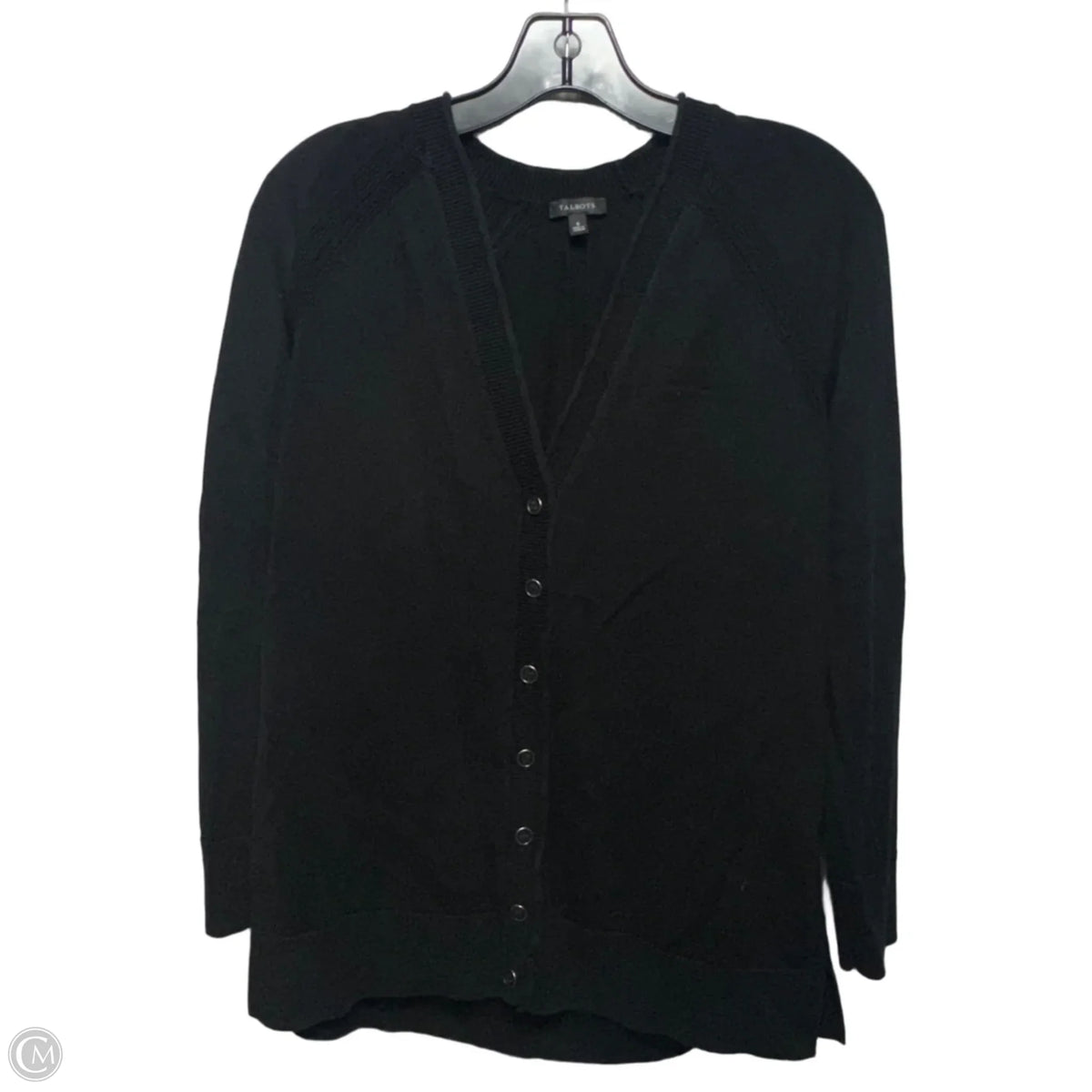 Sweater Cardigan By Talbots In Black, Size: S