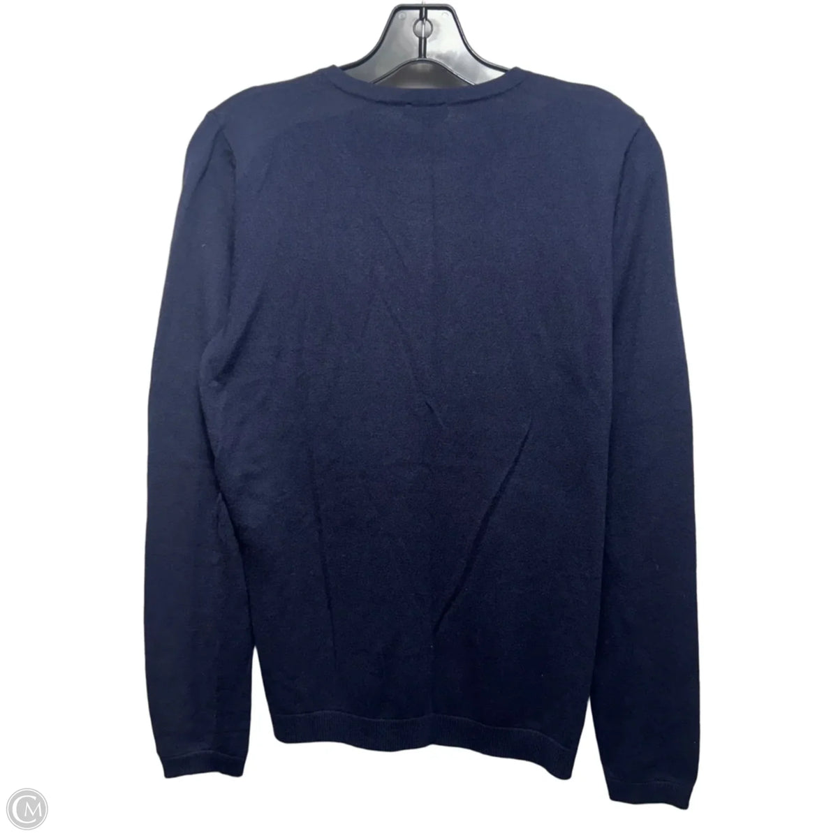Sweater Cardigan By Talbots In Navy, Size: M