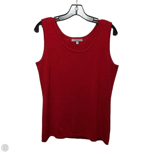 Cashmere Sweater Designer By Neiman Marcus In Red, Size: L