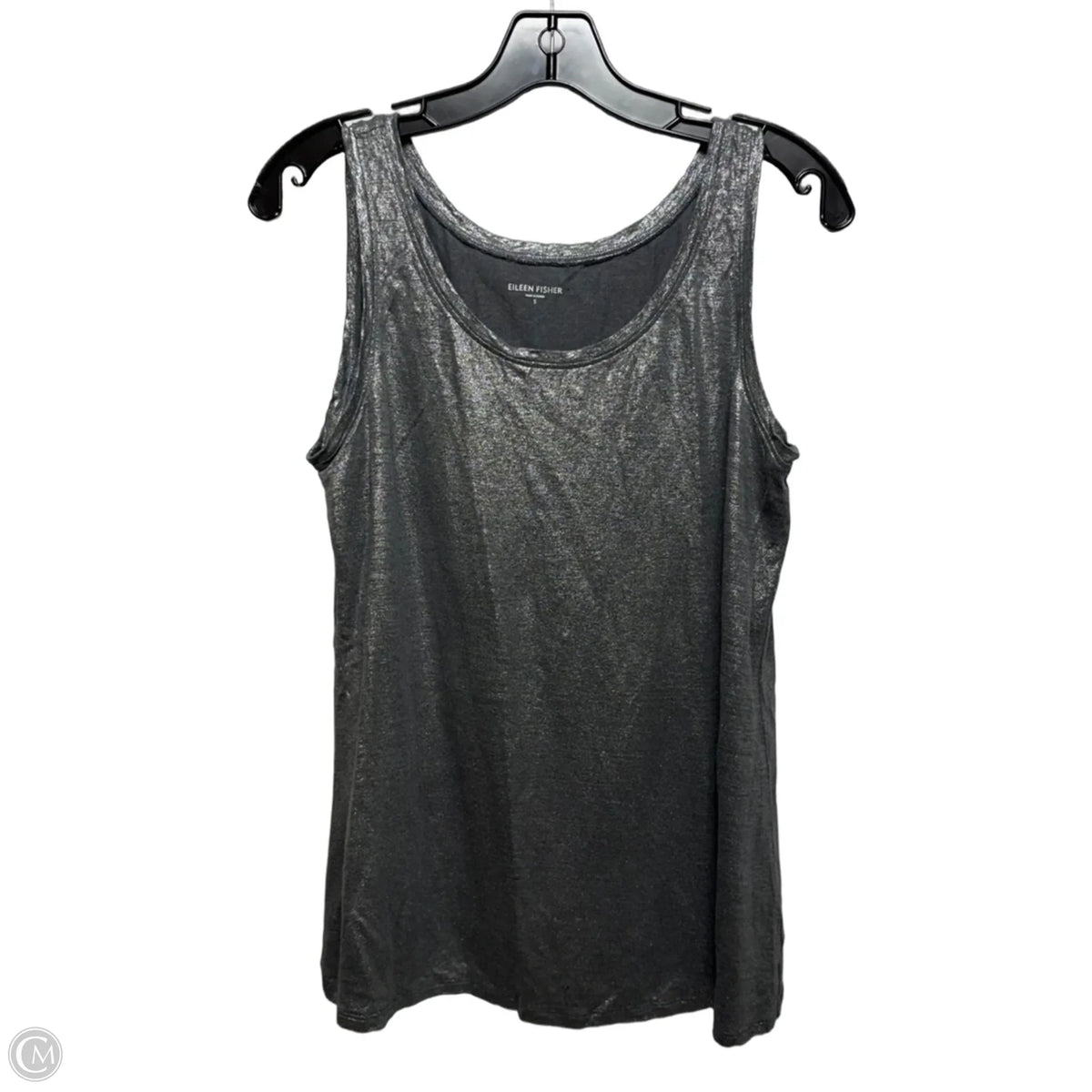 Top Sleeveless By Eileen Fisher In Silver, Size: S