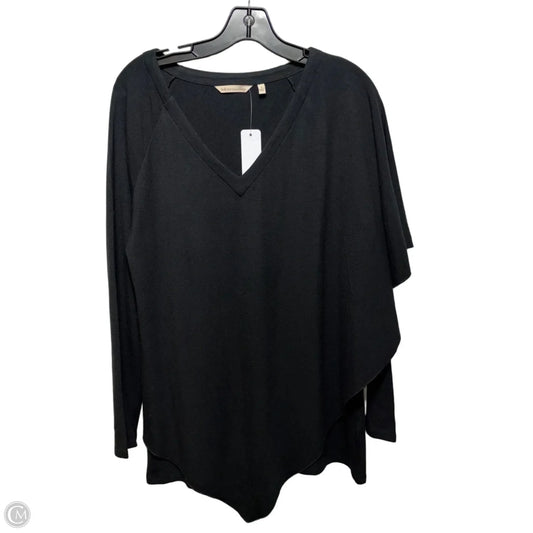Asymmetrical Tunic Long Sleeve By Soft Surroundings In Black, Size: S