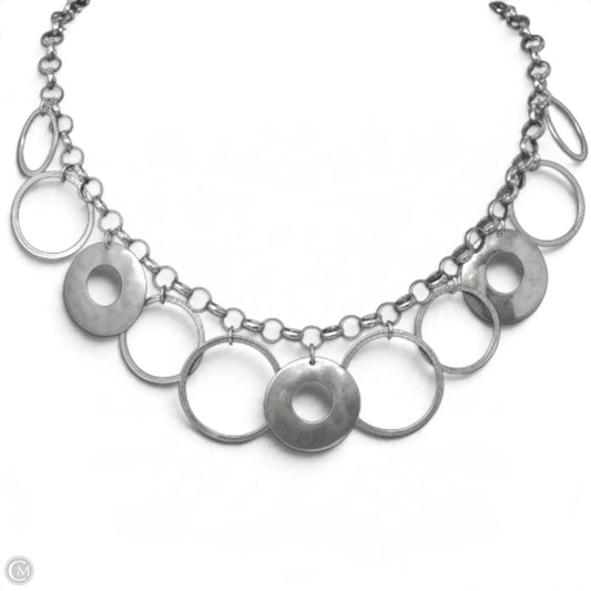 Sterling Silver Hammered Circle Ring NecklaceBy Silpada