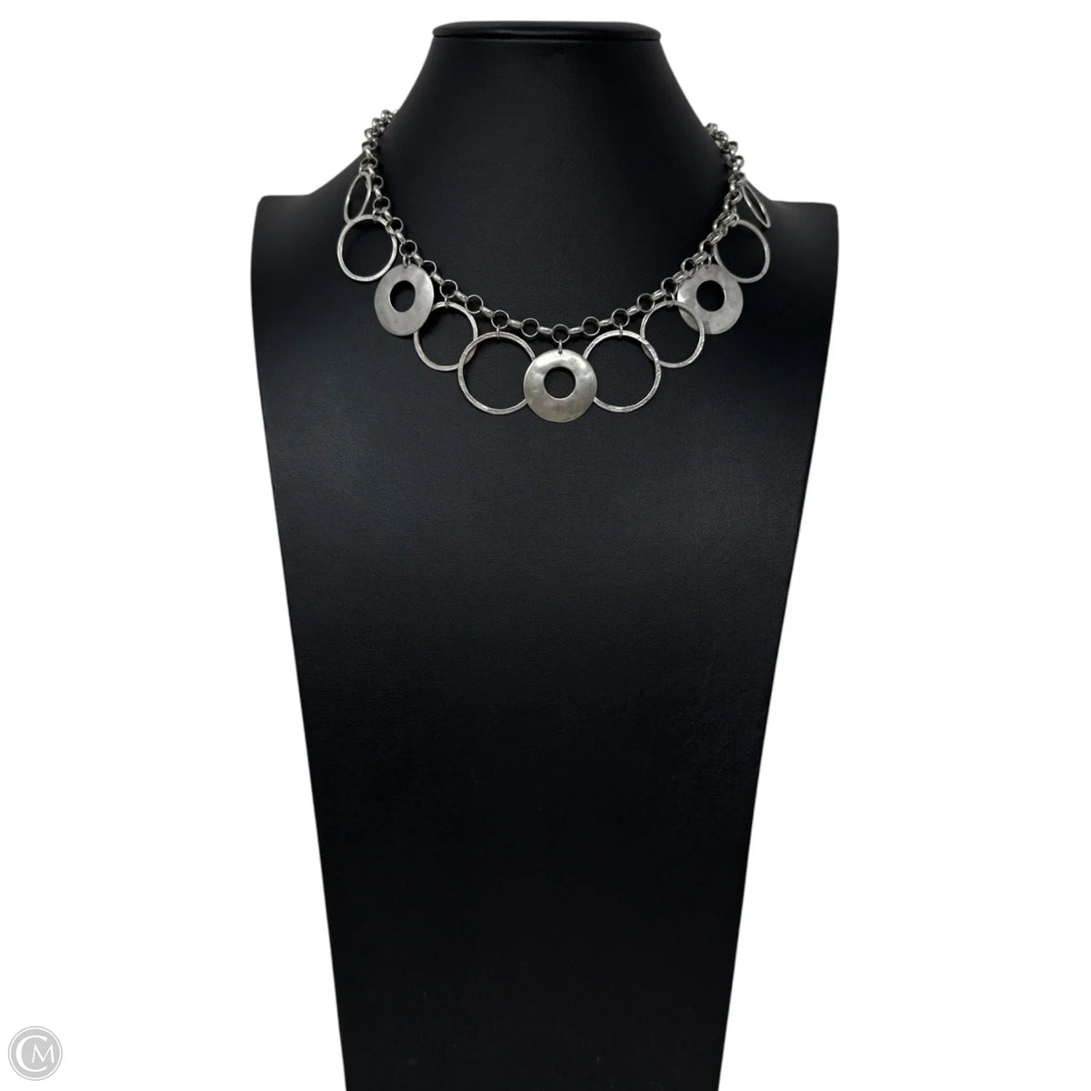 Sterling Silver Hammered Circle Ring NecklaceBy Silpada