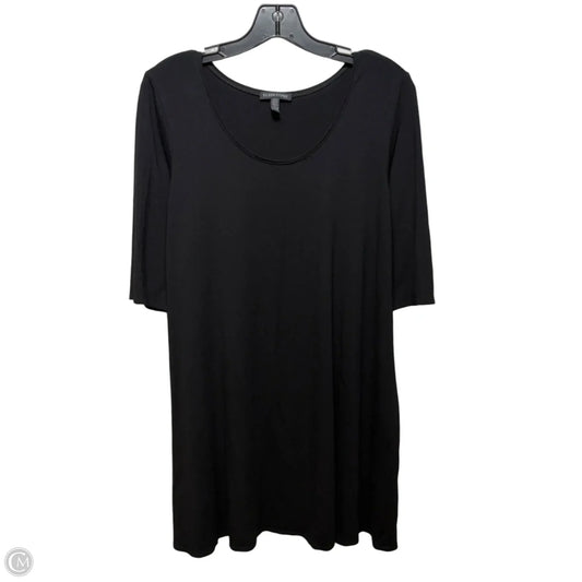 Viscose Tunic Short Sleeve By Eileen Fisher In Black, Size: Xl
