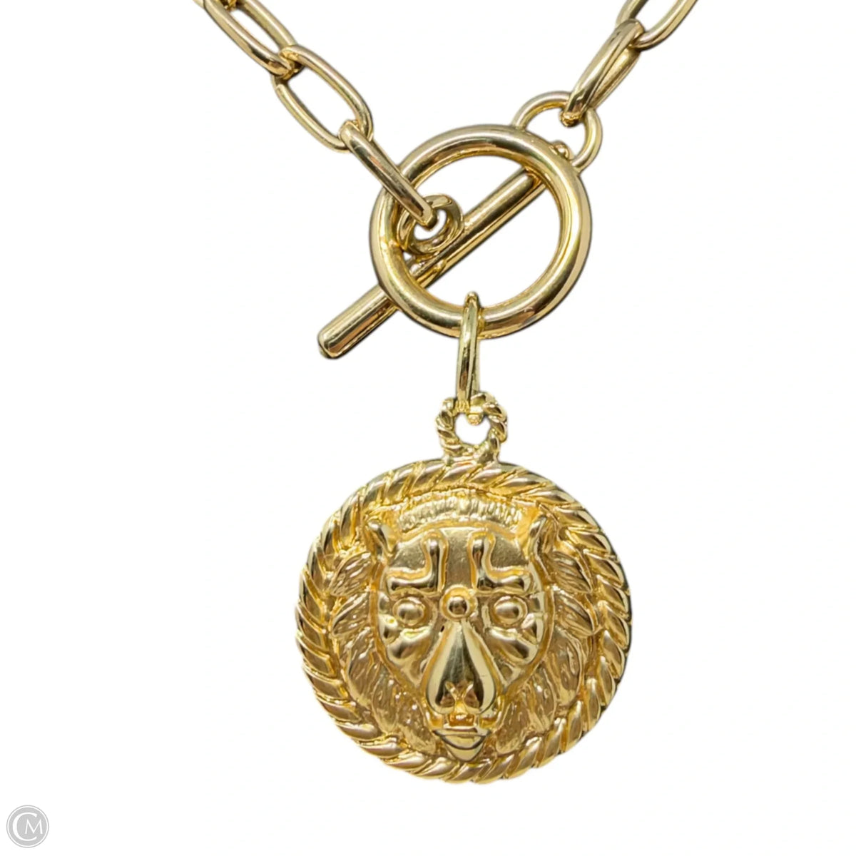 Lion Coin Toggle Necklace