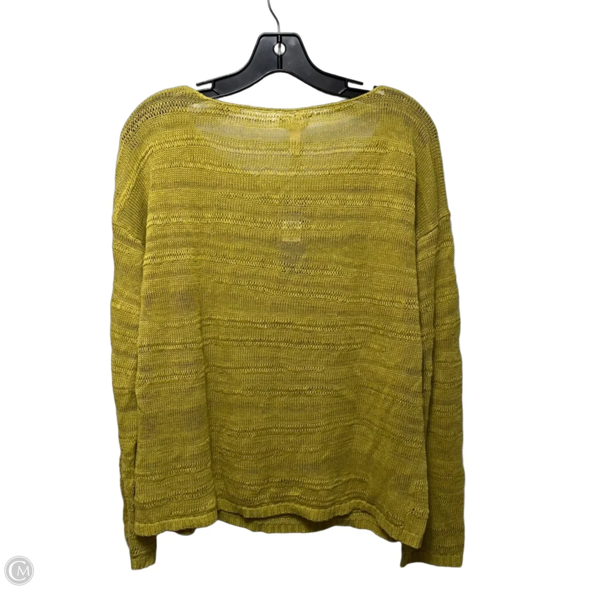 Sweater By Eileen Fisher In Chartreuse, Size: L