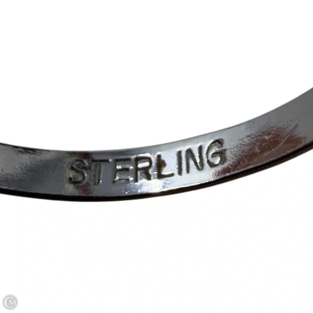 Hematite & Sterling Silver Ring Size: 8.5