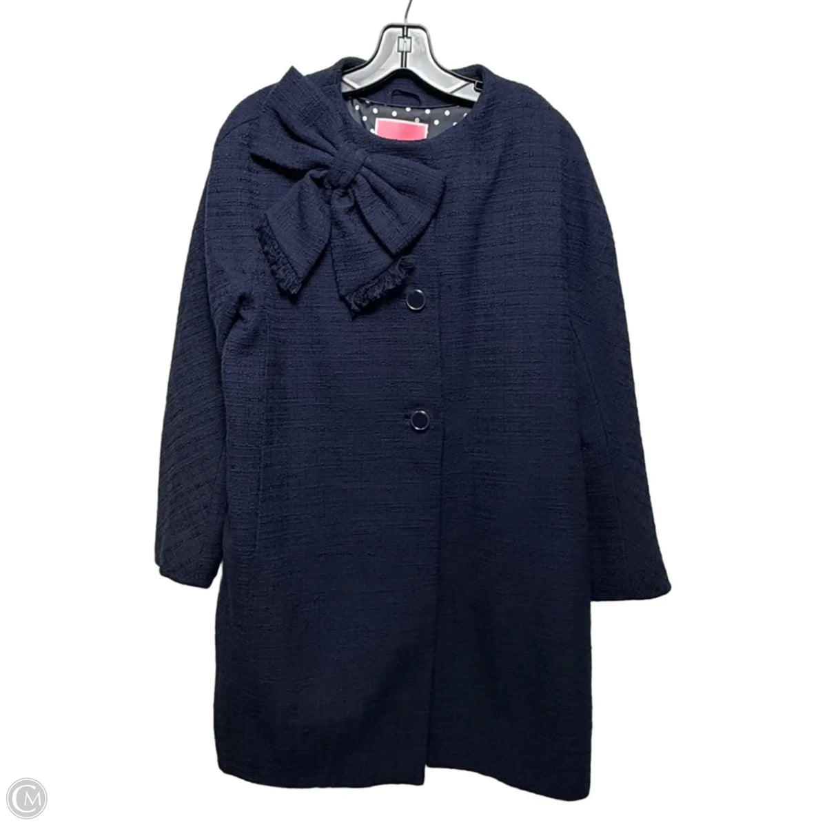 Coat Designer By Kate Spade In Navy, Size: L