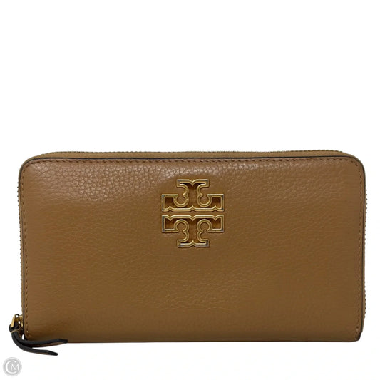 Britten Zip Continental Wallet  Designer By Tory Burch, Size: Large