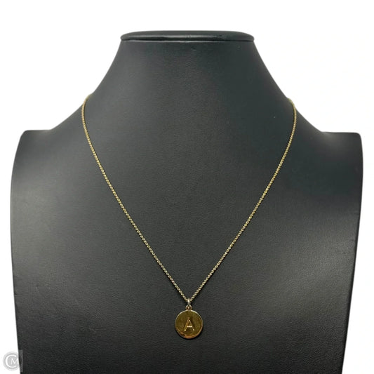 Initial “A” Pendant Necklace Designer By Kate Spade