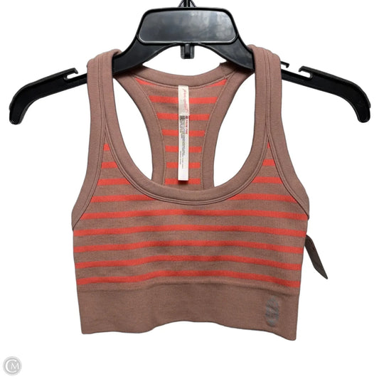 Athletic Bra By Free People In Striped Pattern, Size: XS/S