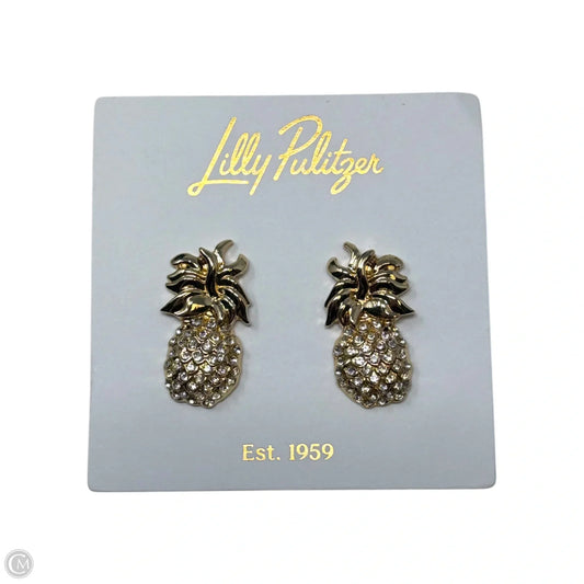 Pineapple Earrings Designer By Lilly Pulitzer