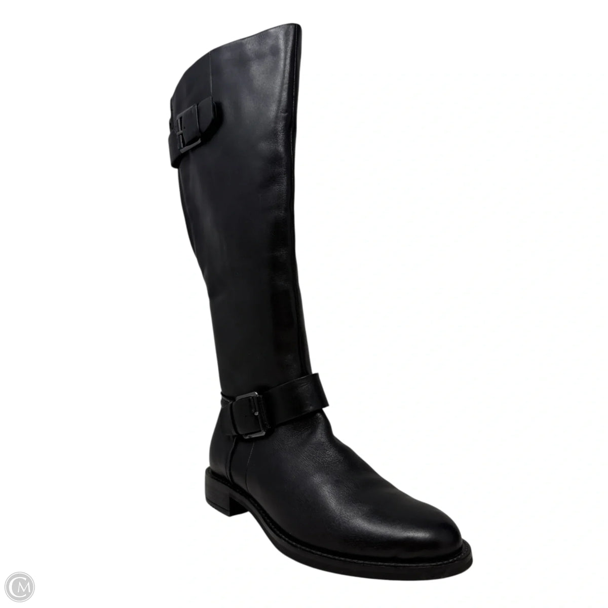 Boots Knee Flats By Ecco In Black, Size: 8.5 (39)