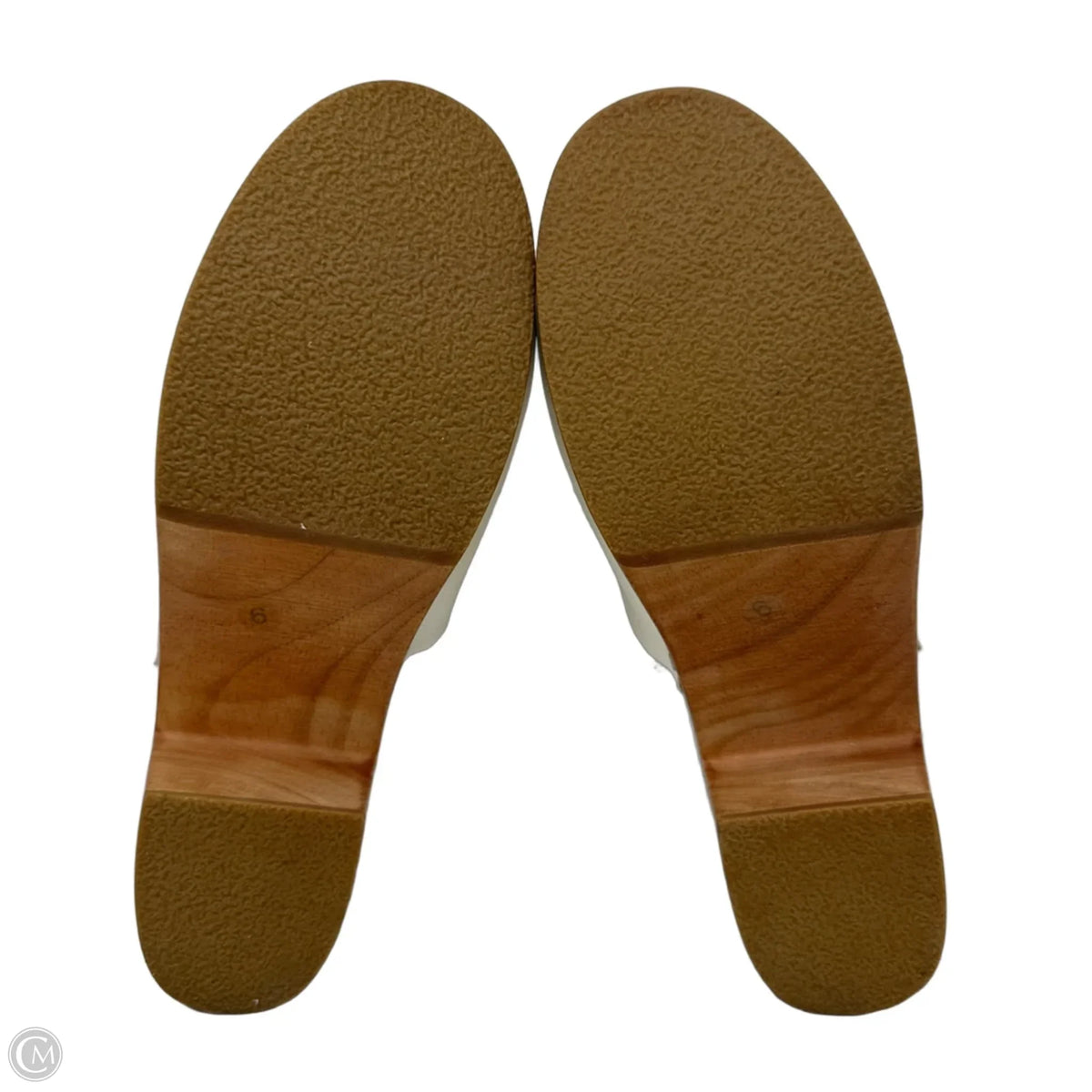 Leather Clogs By Charlotte Stone In White, Size: 6