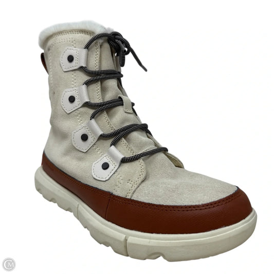 Explorer II Joan Faux Fur Waterproof Boots By Sorel In Cream, Size: 9.5