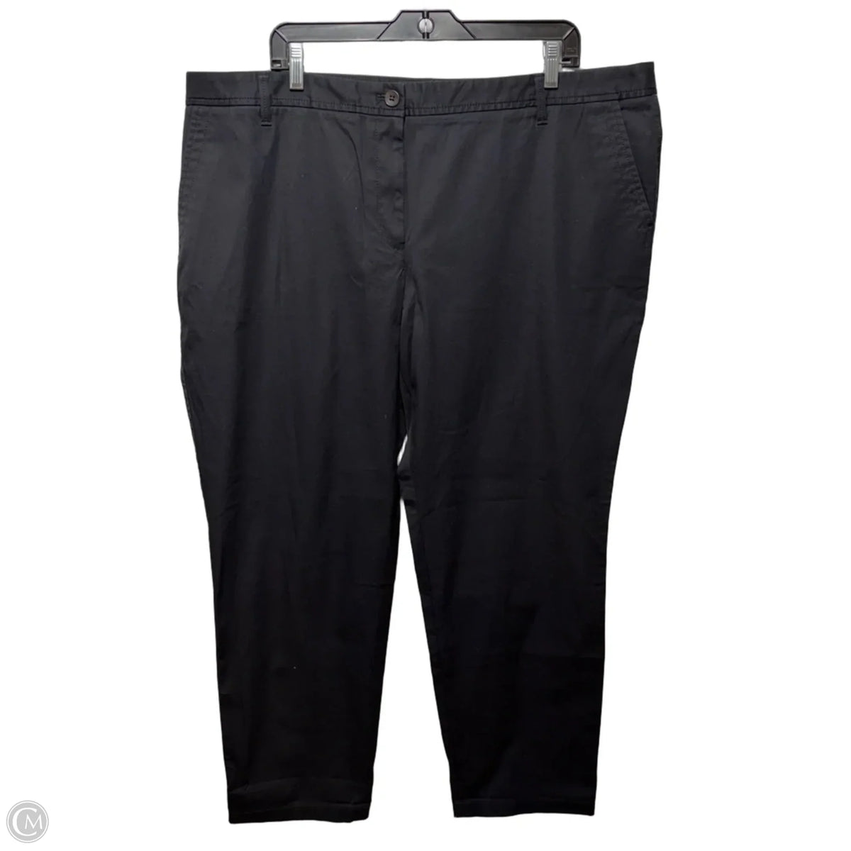 Relaxed Chino Pants By Talbots In Black, Size: 18